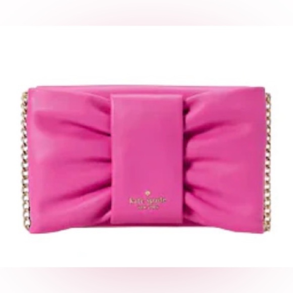 NWT Kate spade flip Millie bow crossbody in magenta color